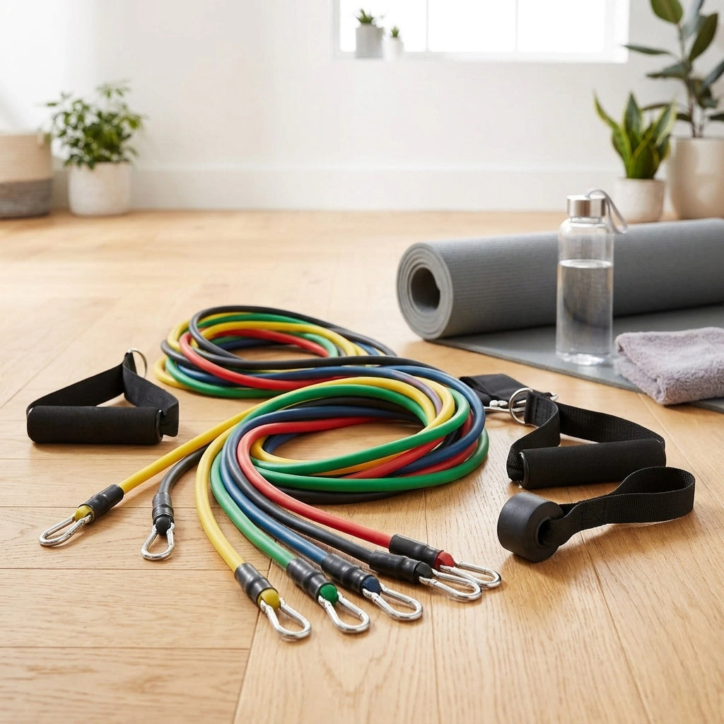 EliteAthlete Widerstandsbänder Set (11-teilig) – Fitnessbänder für Kraft- & Ausdauertraining