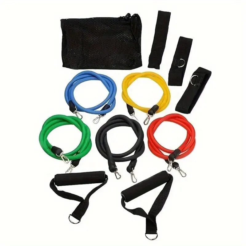 EliteAthlete Widerstandsbänder Set (11-teilig) – Fitnessbänder für Kraft- & Ausdauertraining