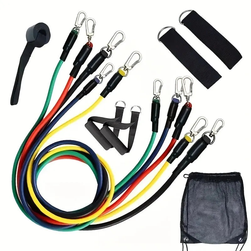 EliteAthlete Widerstandsbänder Set (11-teilig) – Fitnessbänder für Kraft- & Ausdauertraining